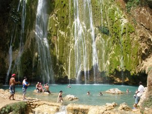 Cascada El Limon Waterfall in Samana. Cheap Low Price Excursion & Tour to El Limon Waterfall on Samana Peninsula... 